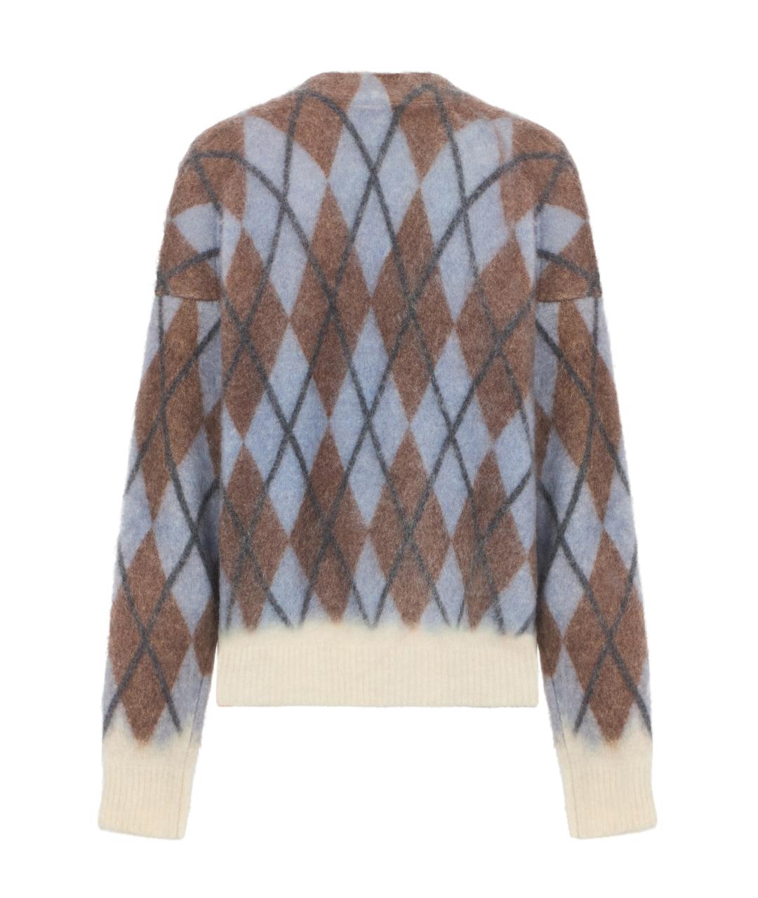 ACNE STUDIOS Голубой шерстяной кардиган, фото 2