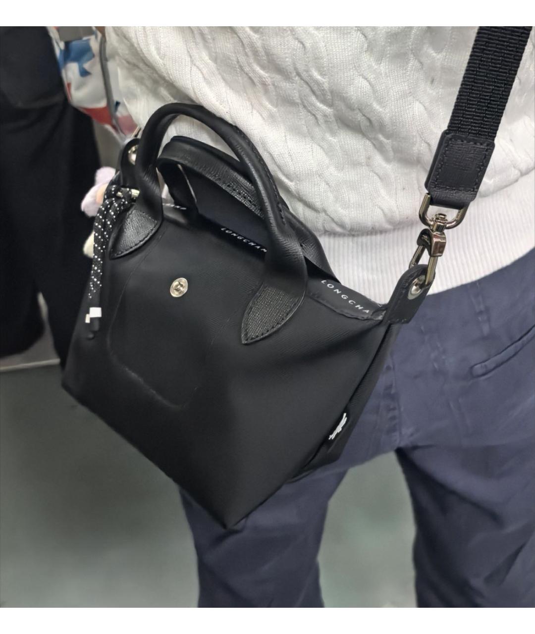 LONGCHAMP Черная сумка через плечо, фото 8