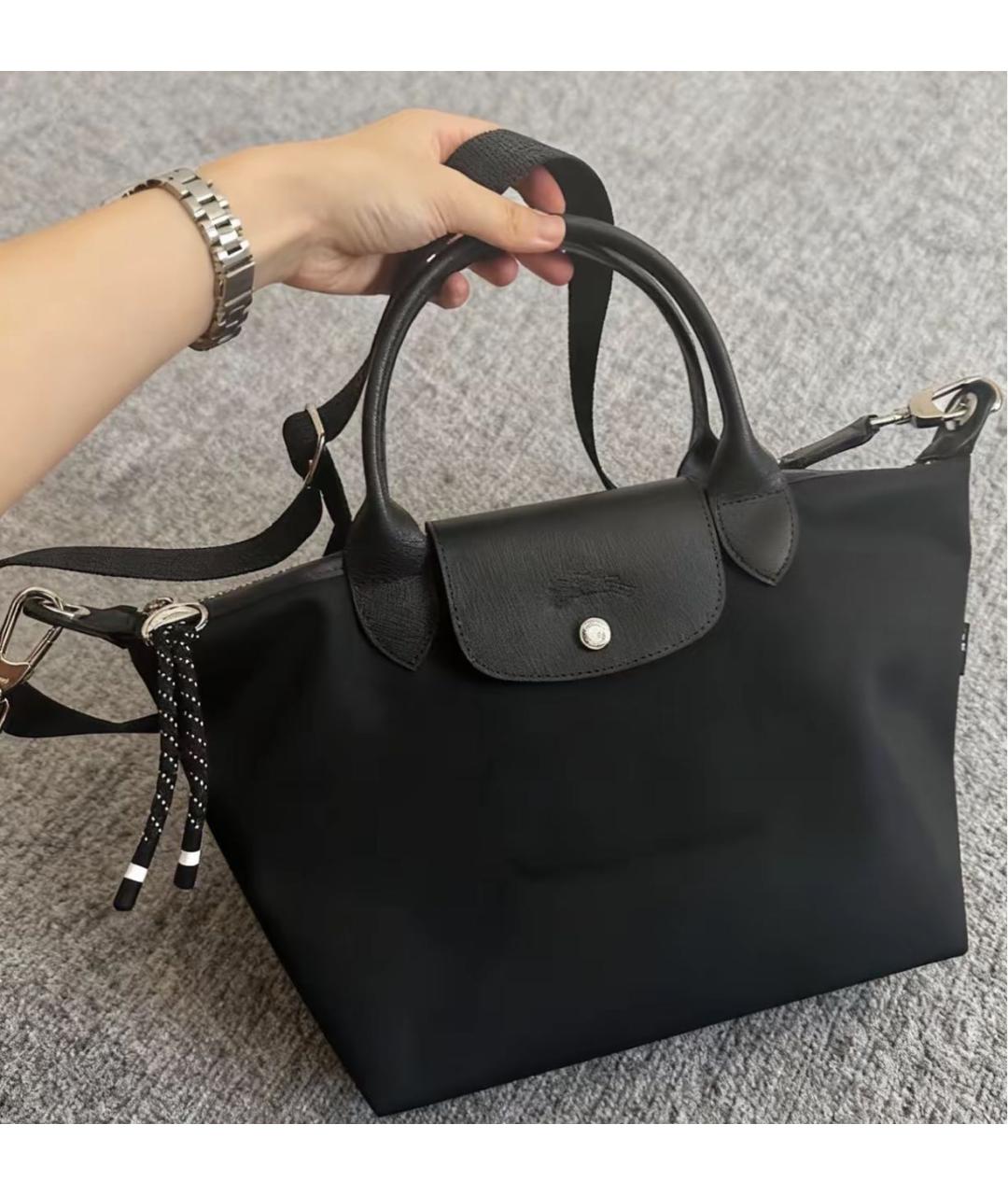 LONGCHAMP Черная сумка через плечо, фото 6