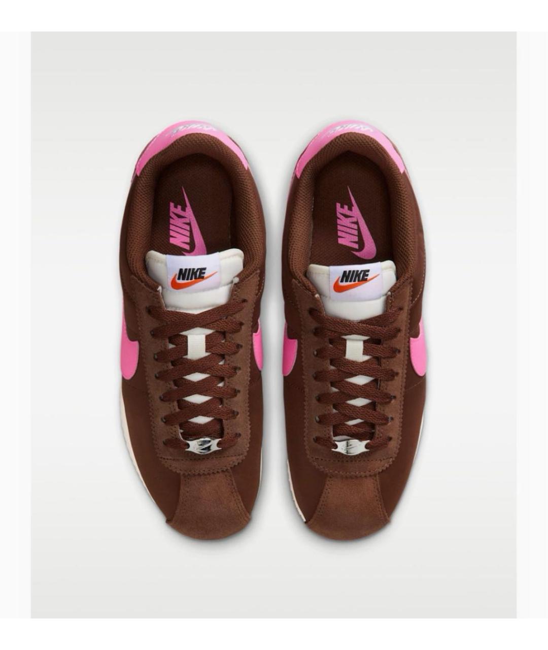 NIKE Коричневые текстильные кроссовки, фото 3