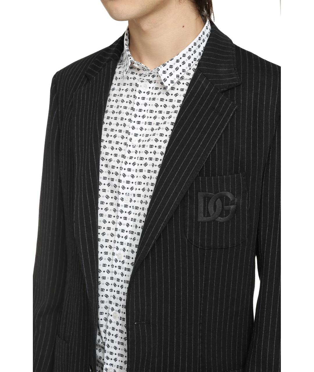 DOLCE&GABBANA Черный вискозный пиджак, фото 5