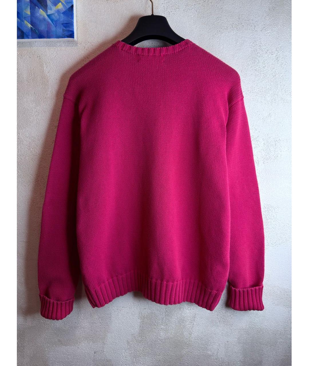 POLO RALPH LAUREN Коралловый хлопковый джемпер / свитер, фото 6