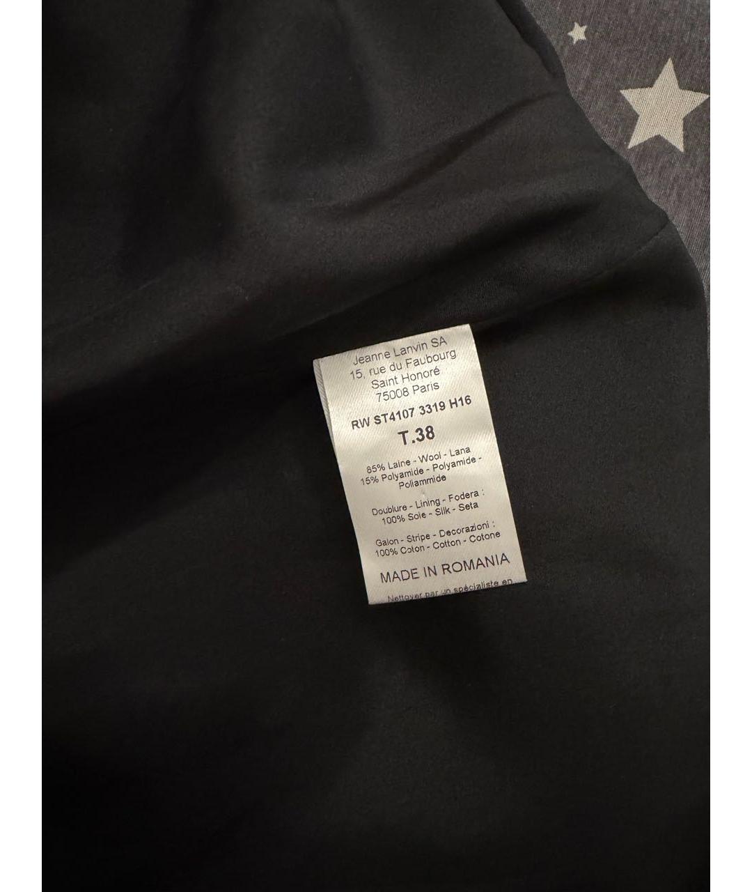 LANVIN Черная юбка макси, фото 4