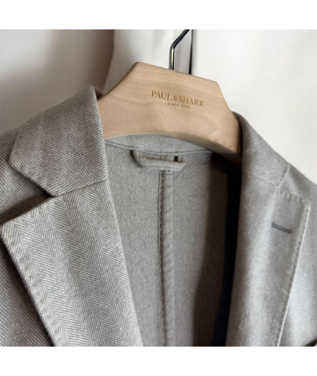 L.B.M. 1911 Бежевый шерстяной пиджак, фото 3