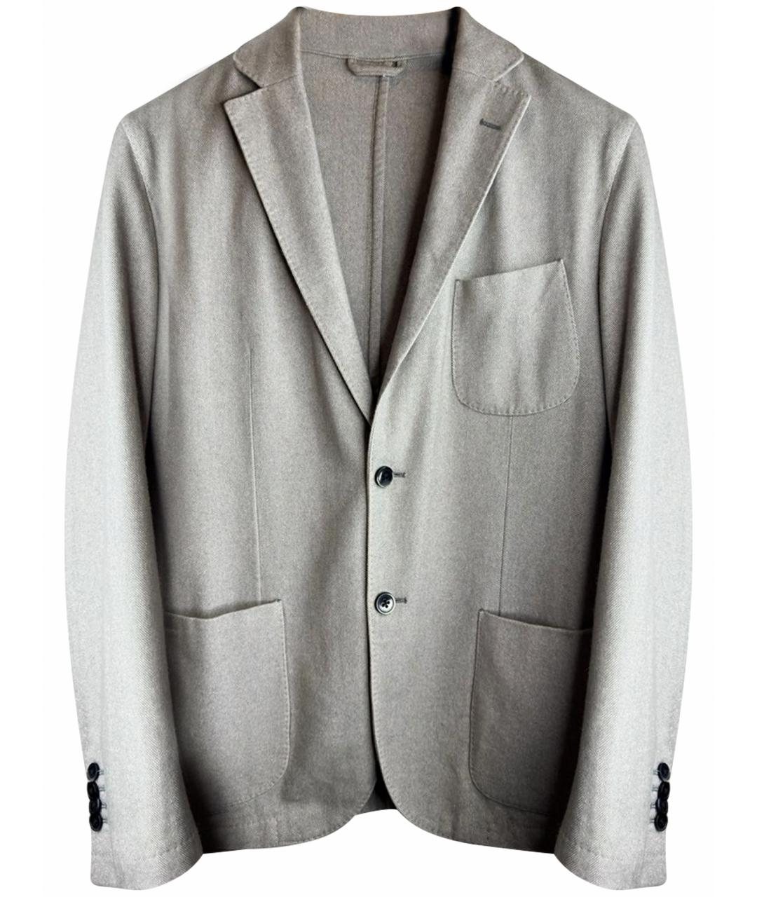 L.B.M. 1911 Бежевый шерстяной пиджак, фото 1