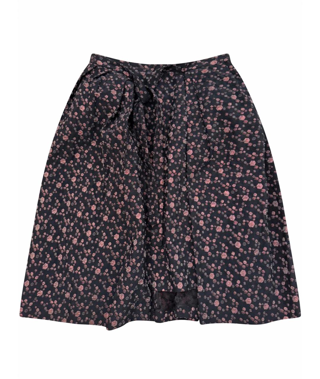 DRIES VAN NOTEN Мульти полиэстеровая юбка миди, фото 1