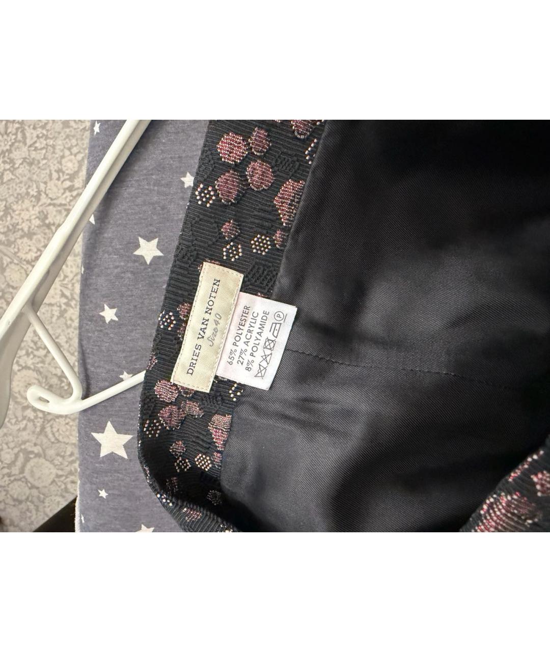 DRIES VAN NOTEN Мульти полиэстеровая юбка миди, фото 4