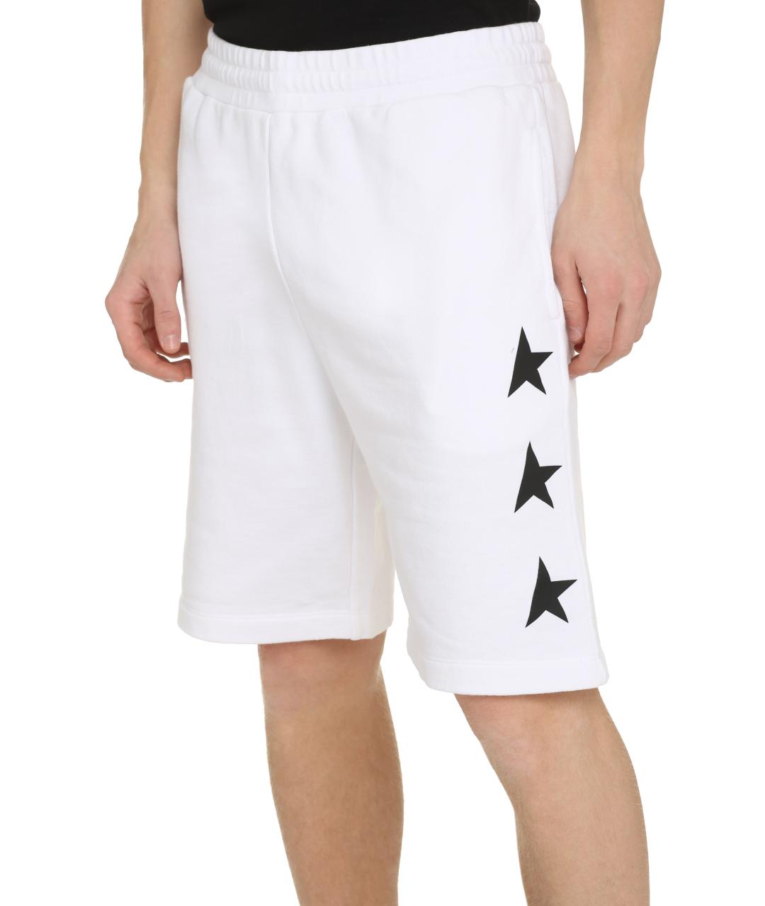 GOLDEN GOOSE DELUXE BRAND Белые хлопковые шорты, фото 5