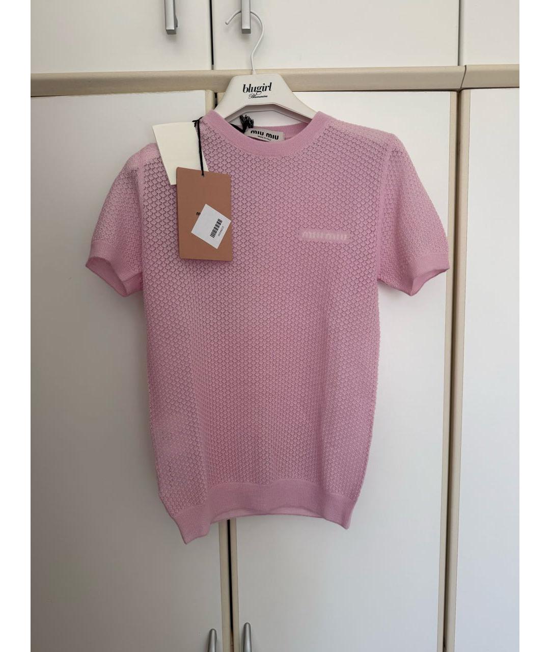 MIU MIU Коралловый кашемировый джемпер / свитер, фото 5