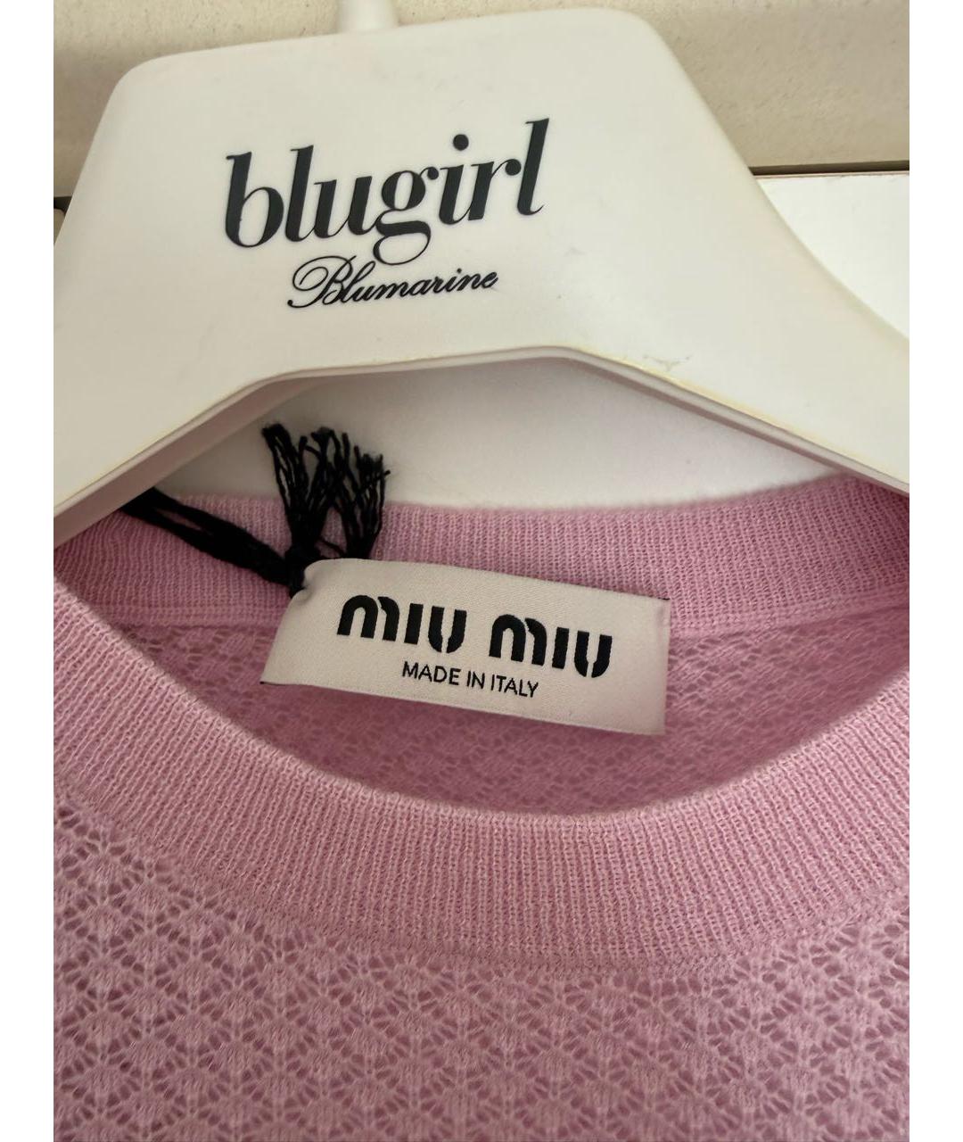 MIU MIU Коралловый кашемировый джемпер / свитер, фото 3