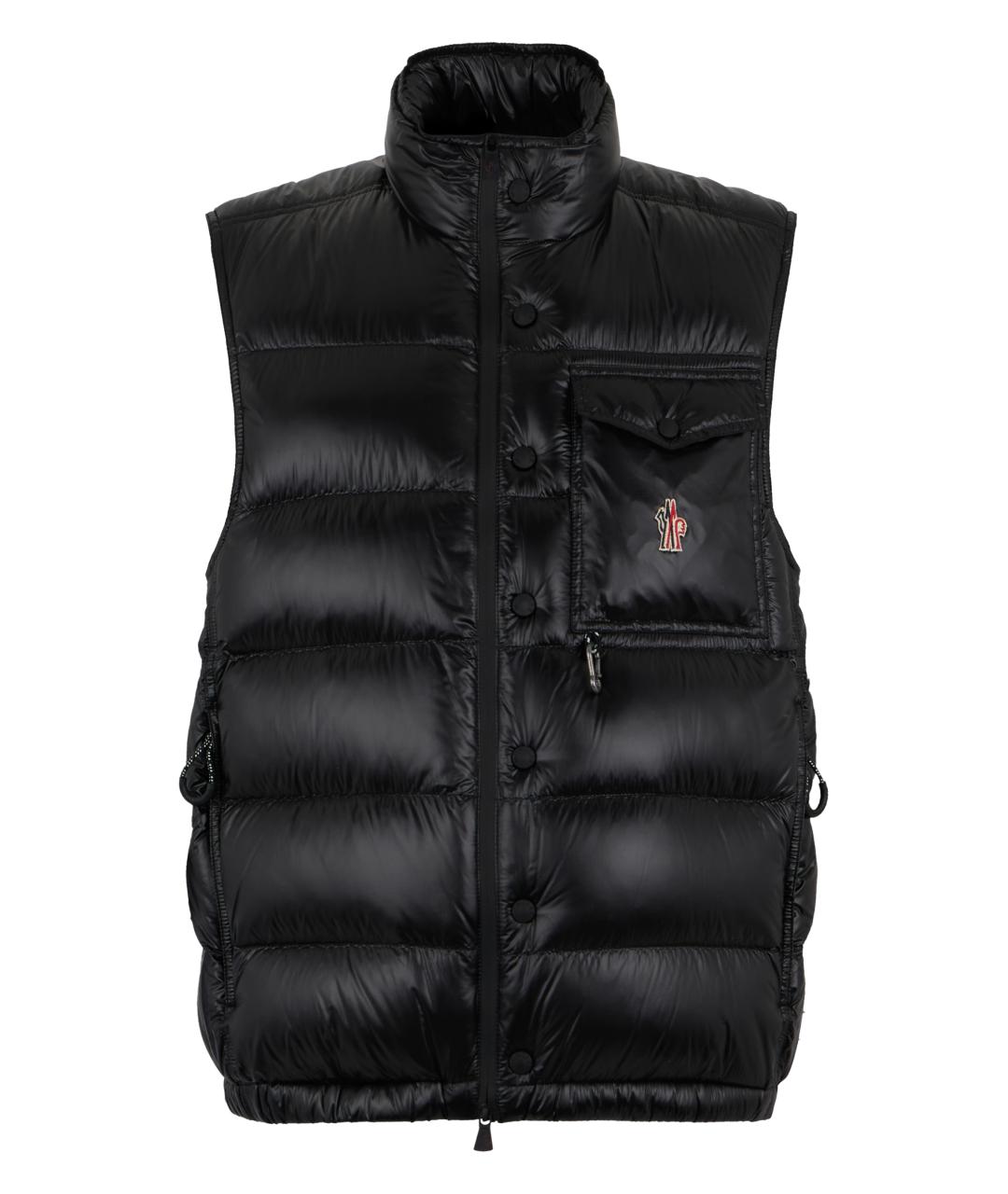 MONCLER GRENOBLE Черный жилет, фото 1