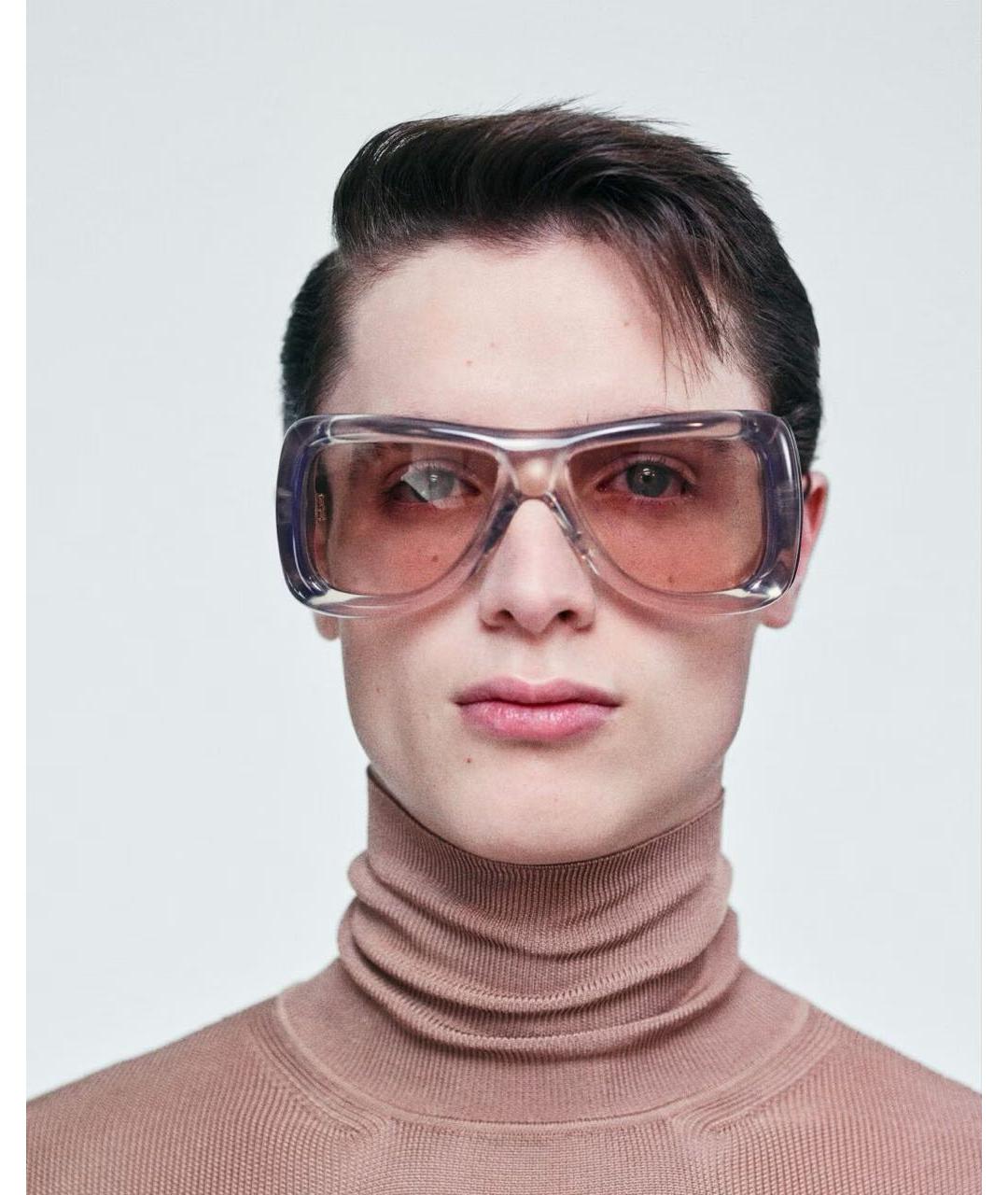 SAINT LAURENT Бежевые солнцезащитные очки, фото 3