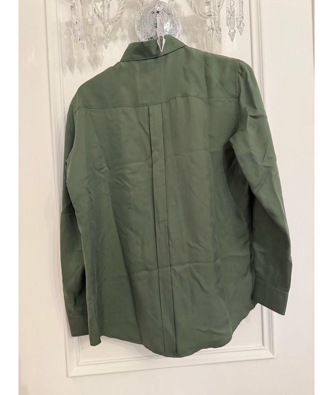 LORO PIANA Зеленая шелковая рубашка, фото 2
