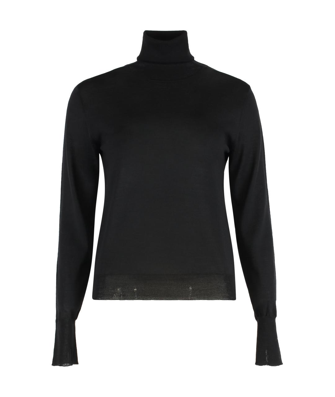 GOLDEN GOOSE DELUXE BRAND Черная шерстяная водолазка, фото 1