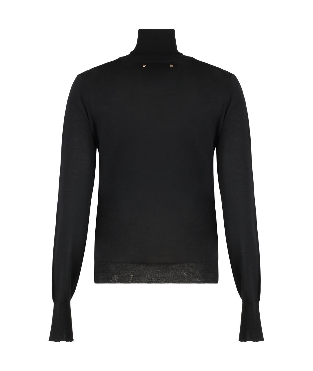 GOLDEN GOOSE DELUXE BRAND Черная шерстяная водолазка, фото 2