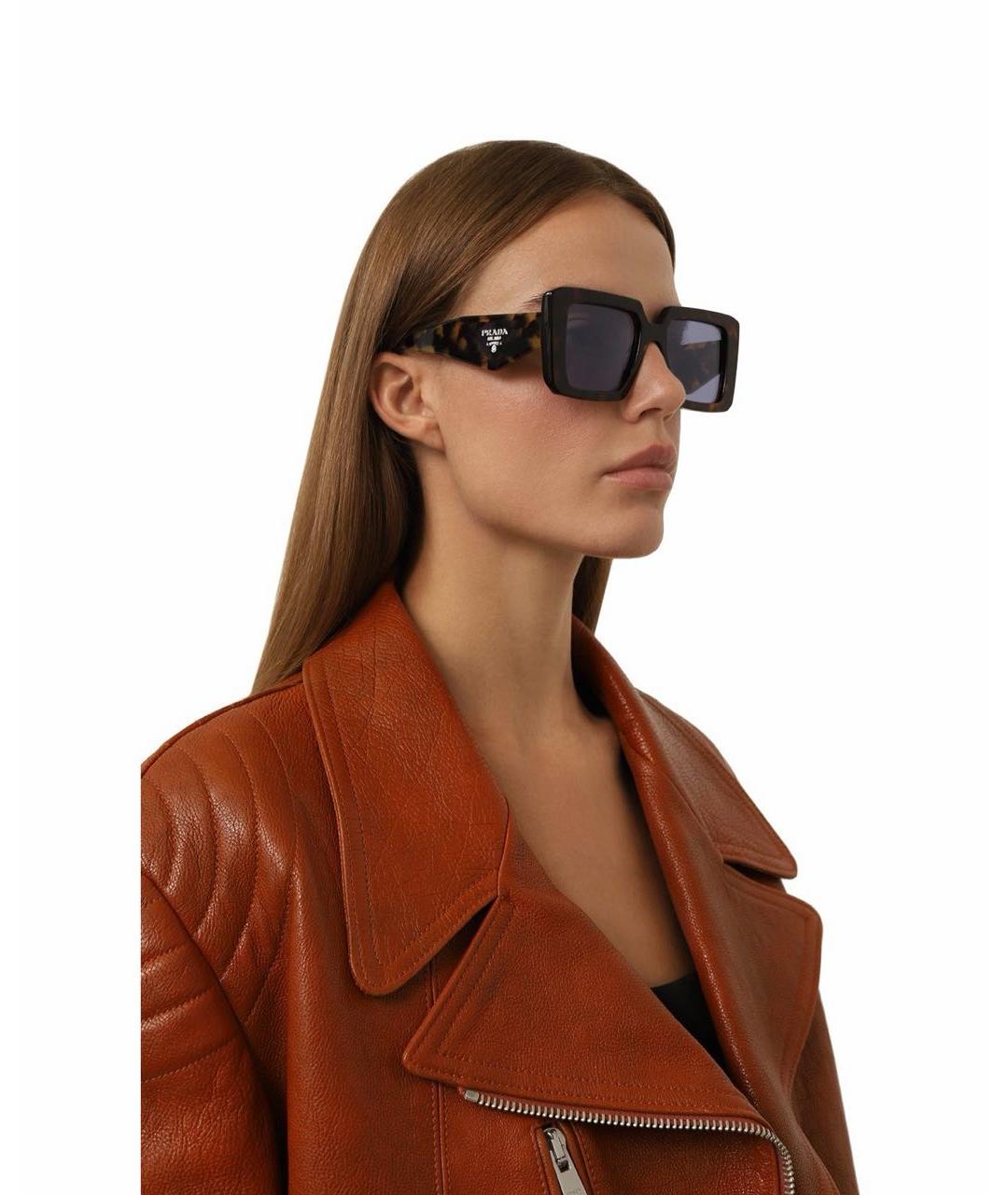 PRADA Коричневые солнцезащитные очки, фото 6