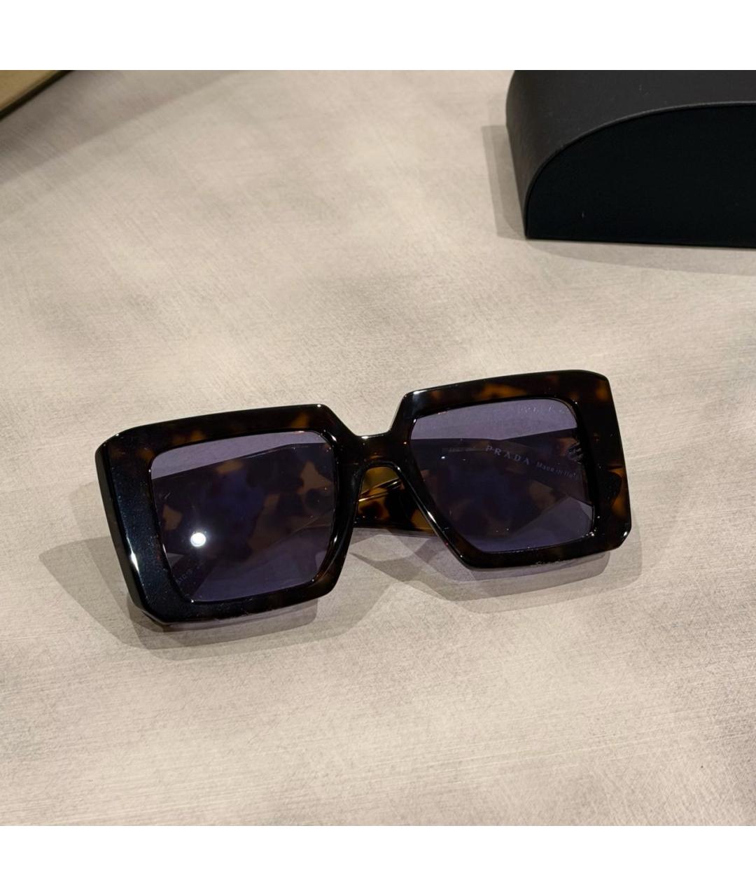 PRADA Коричневые солнцезащитные очки, фото 4