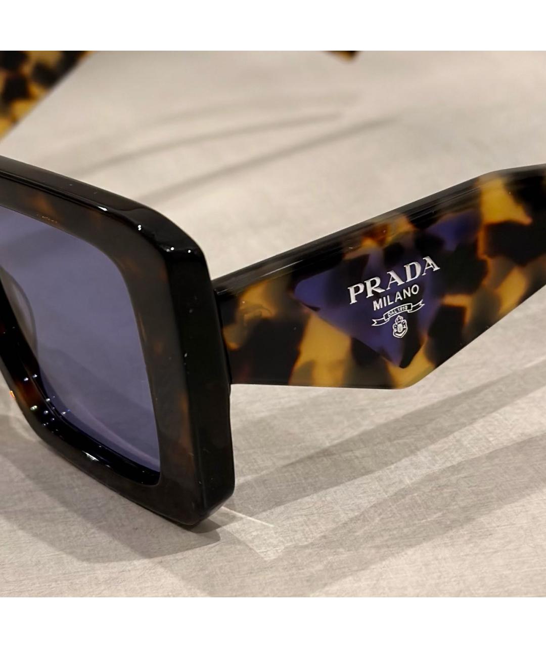 PRADA Коричневые солнцезащитные очки, фото 3