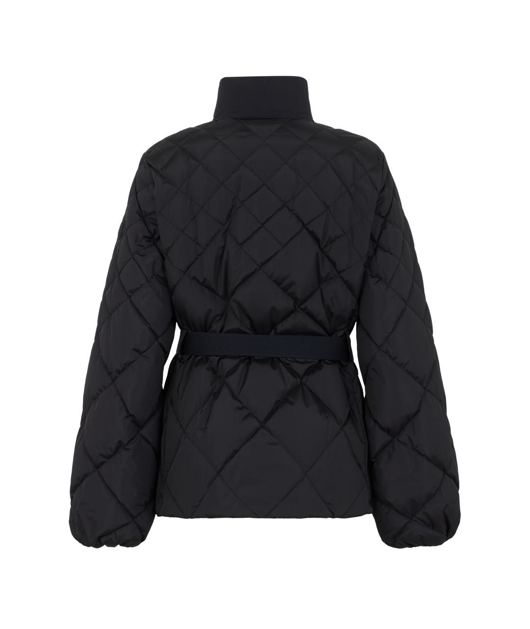 MONCLER Черный полиамидовый пуховик, фото 2