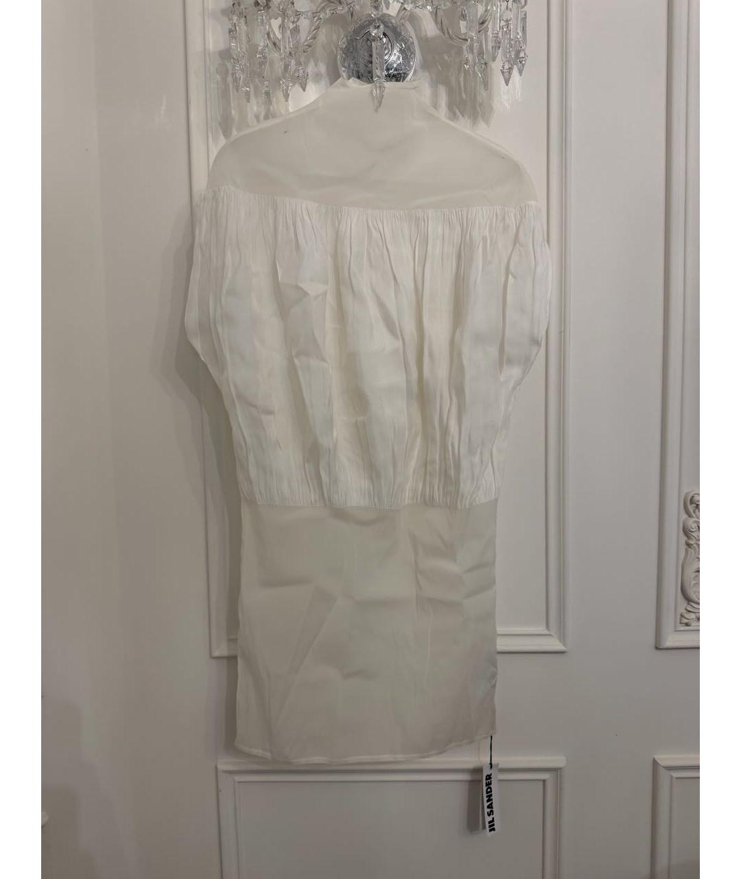 JIL SANDER Белая блузы, фото 4