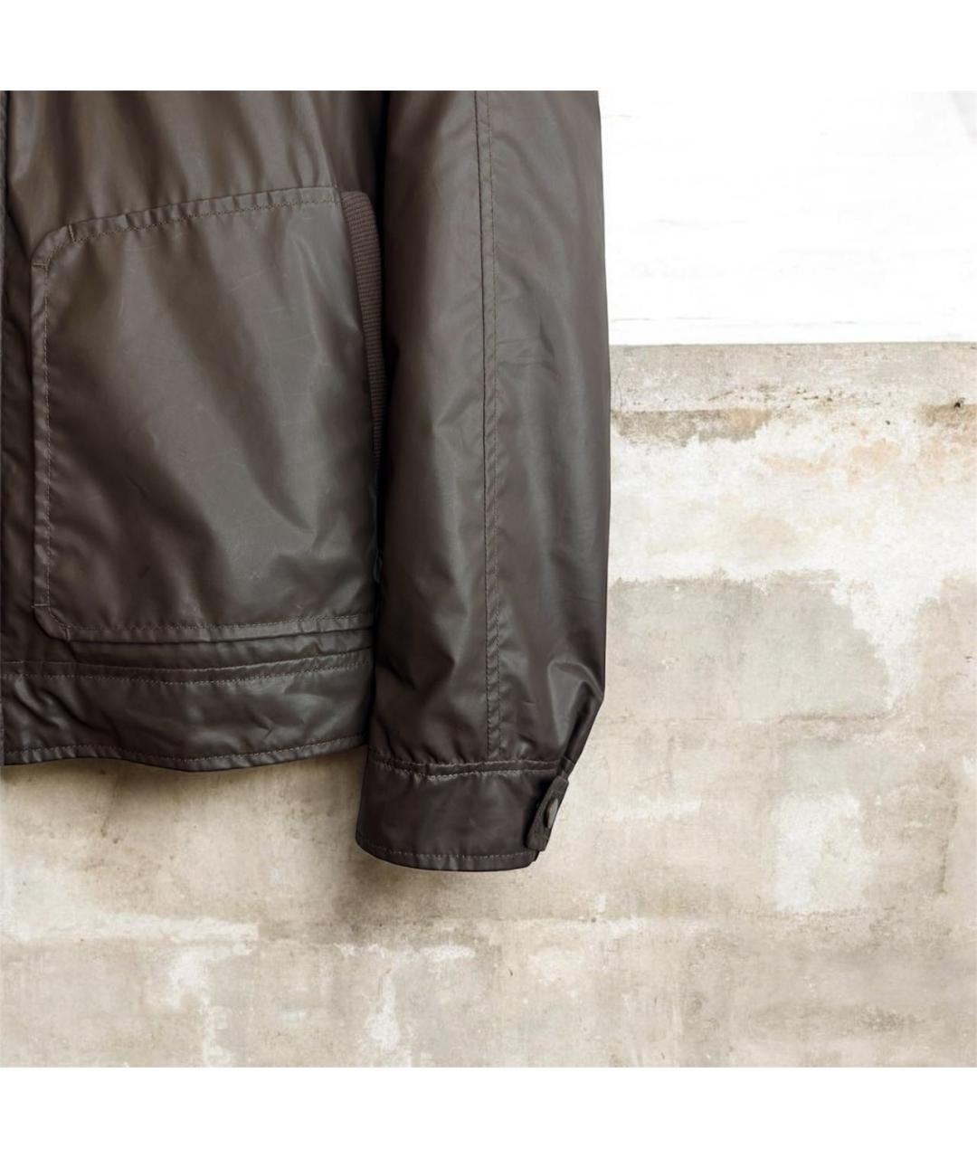 HUGO BOSS Коричневая полиуретановая куртка, фото 3