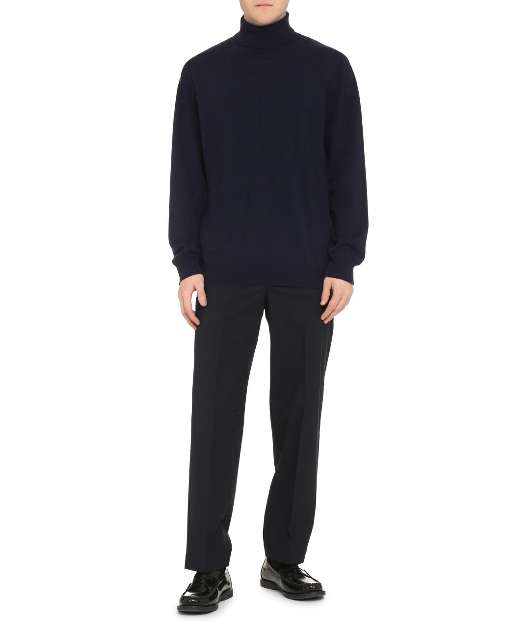 PAUL SMITH Синяя кашемировая водолазка, фото 3