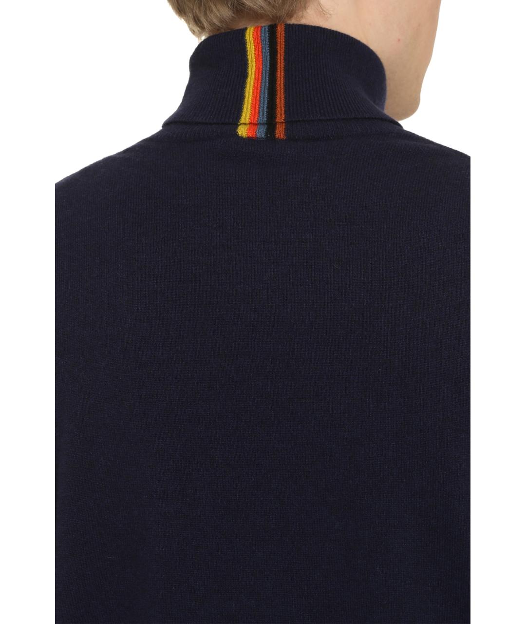 PAUL SMITH Синяя кашемировая водолазка, фото 5