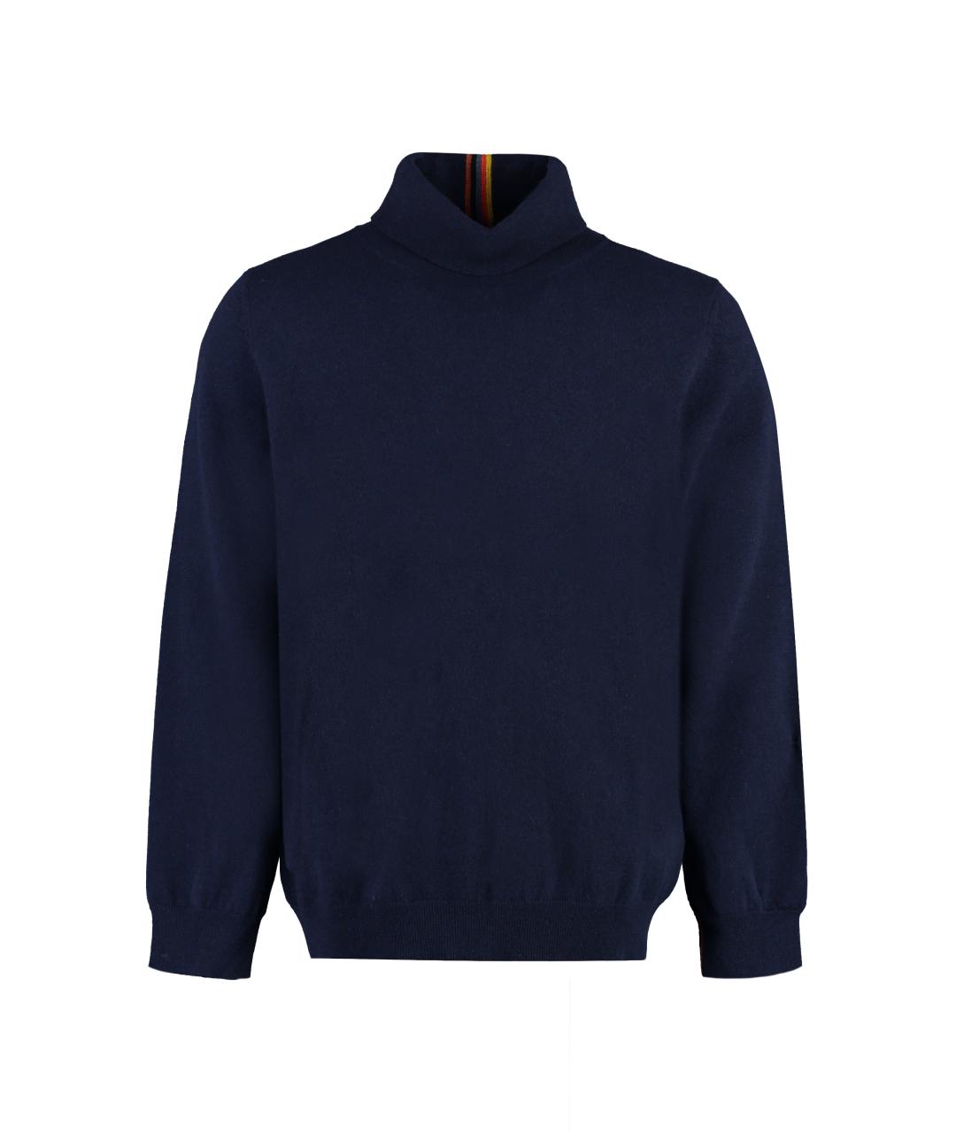PAUL SMITH Синяя кашемировая водолазка, фото 1