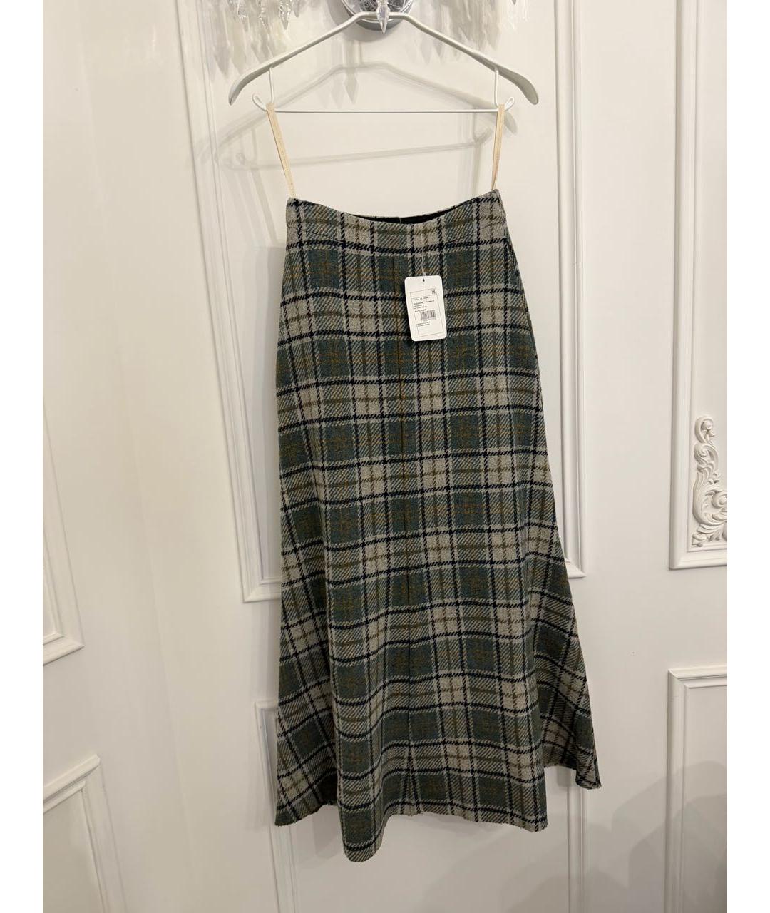 WALK OF SHAME Мульти шерстяная юбка макси, фото 4