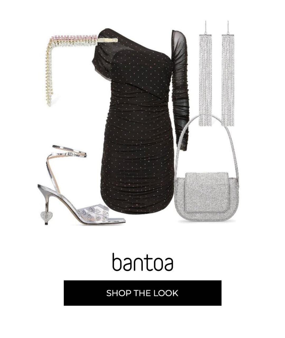 ROTATE Черное коктейльное платье, фото 3