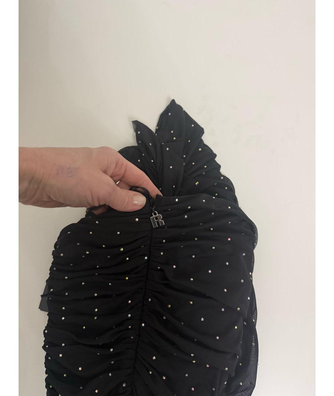 ROTATE Черное коктейльное платье, фото 7