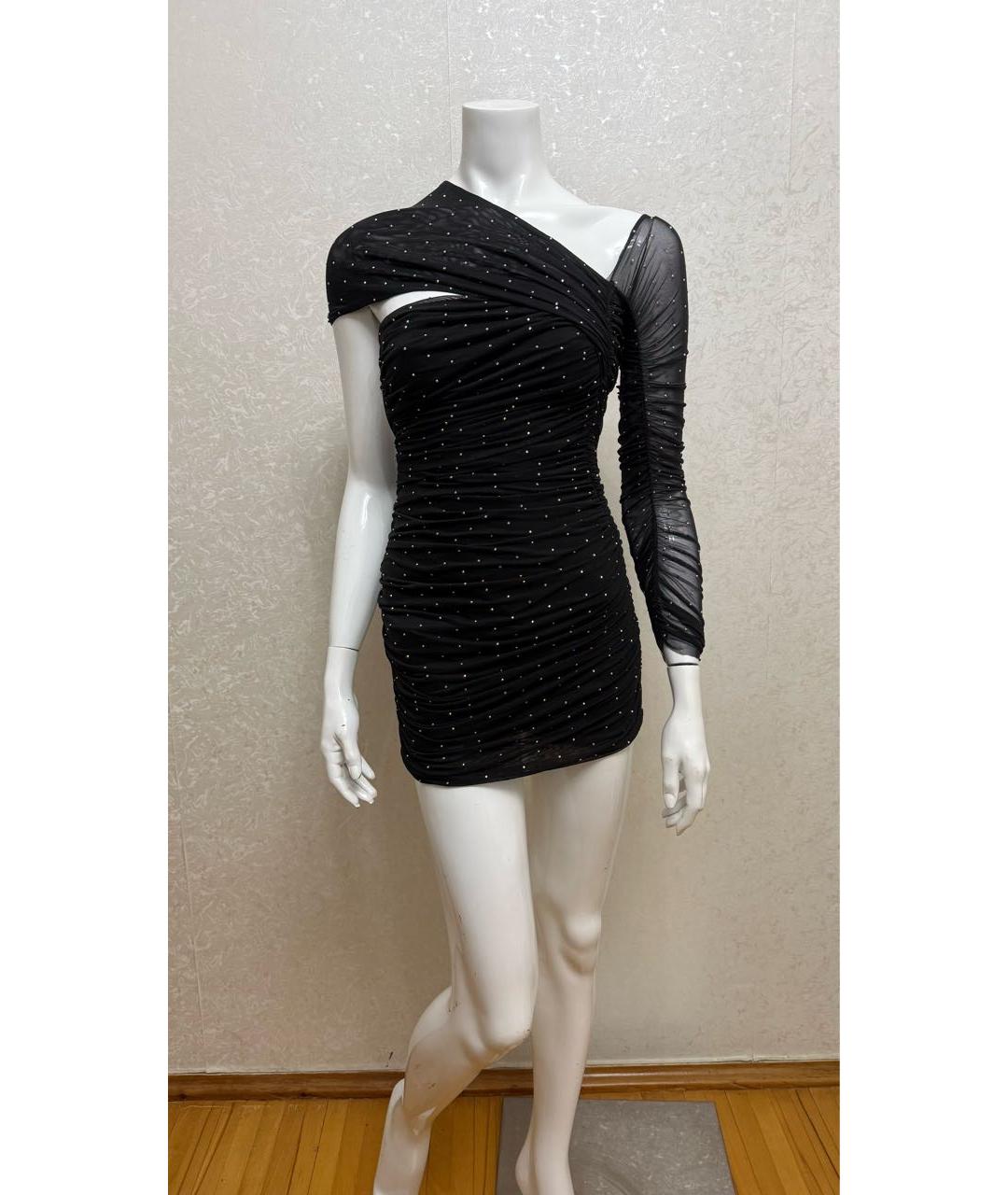 ROTATE Черное коктейльное платье, фото 5