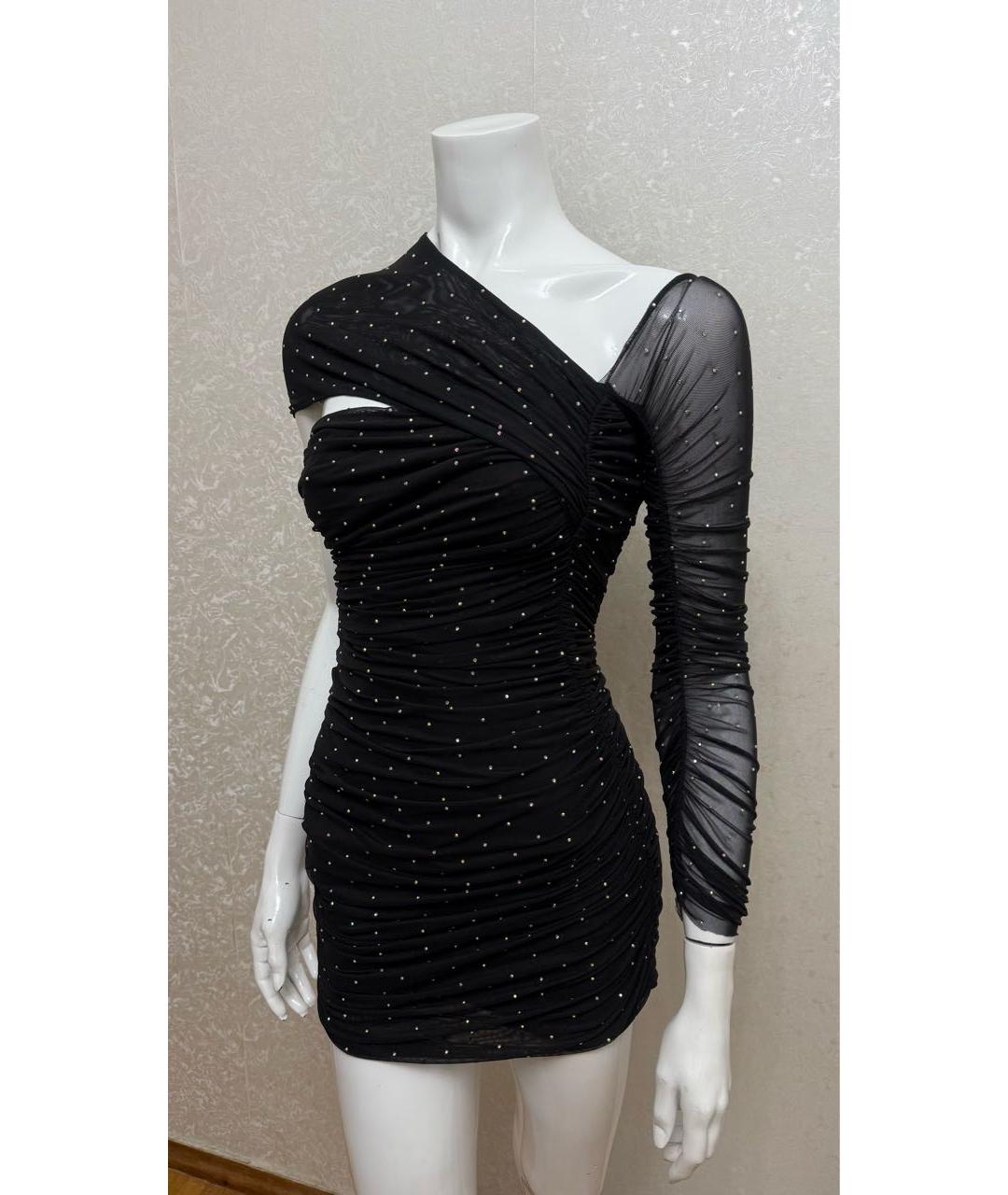 ROTATE Черное коктейльное платье, фото 6