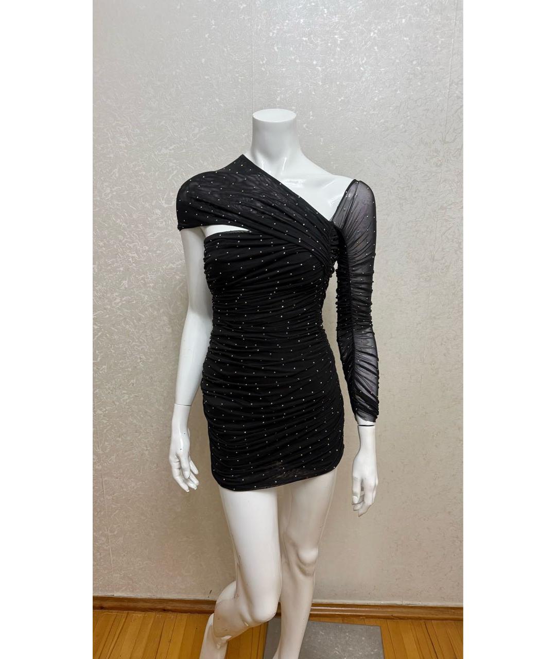 ROTATE Черное коктейльное платье, фото 4