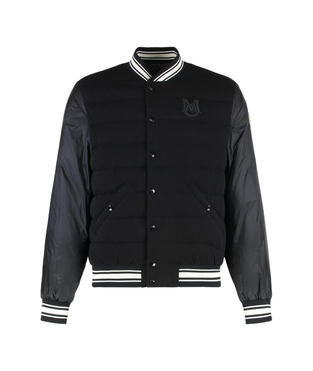 MONCLER Черная полиамидовая куртка, фото 4