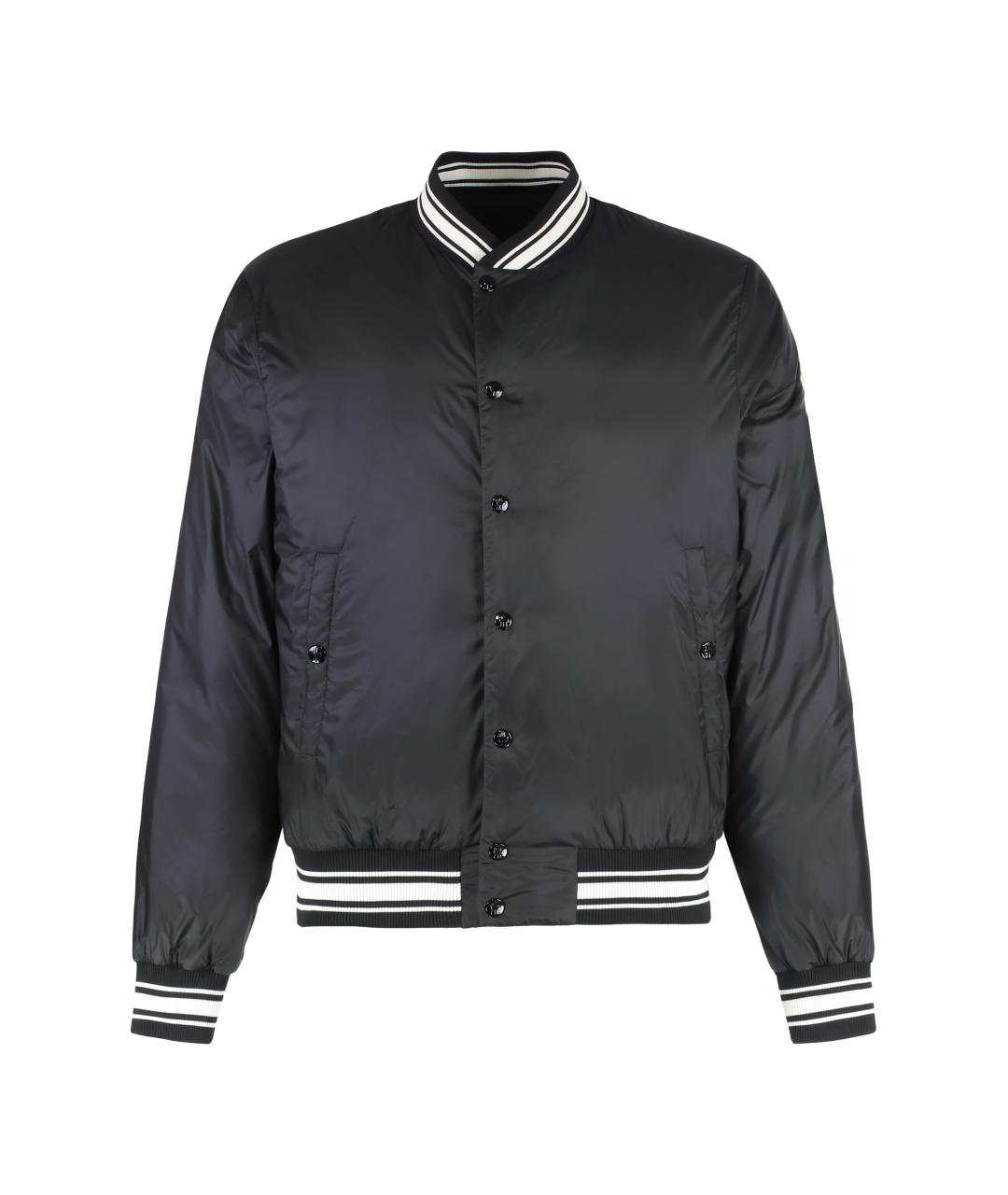 MONCLER Черная полиамидовая куртка, фото 1