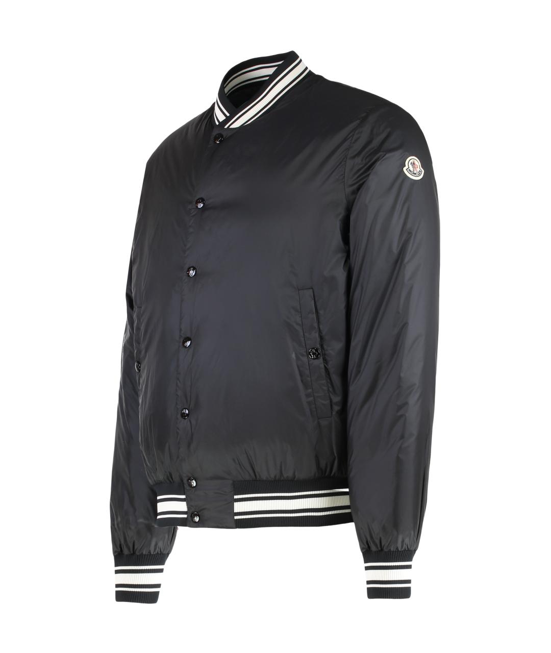 MONCLER Черная полиамидовая куртка, фото 3