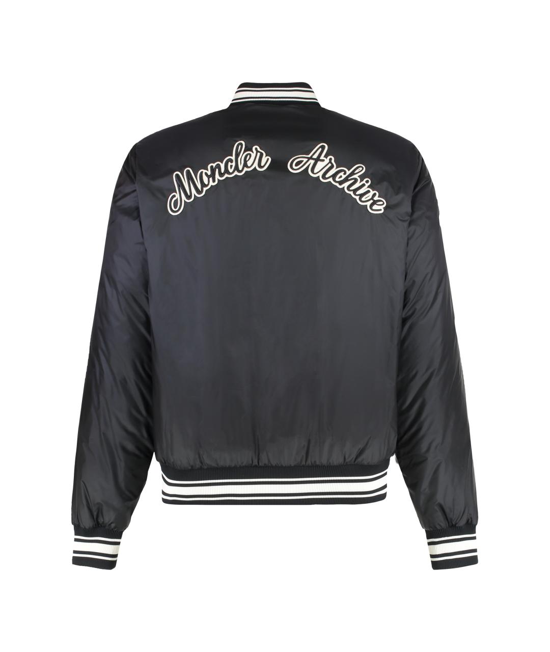 MONCLER Черная полиамидовая куртка, фото 2