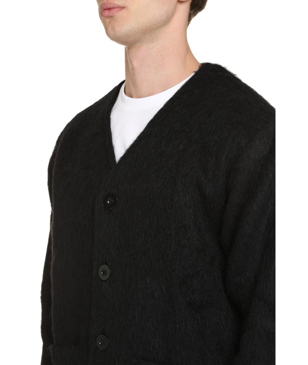 OUR LEGACY Черный шерстяной кардиган, фото 5
