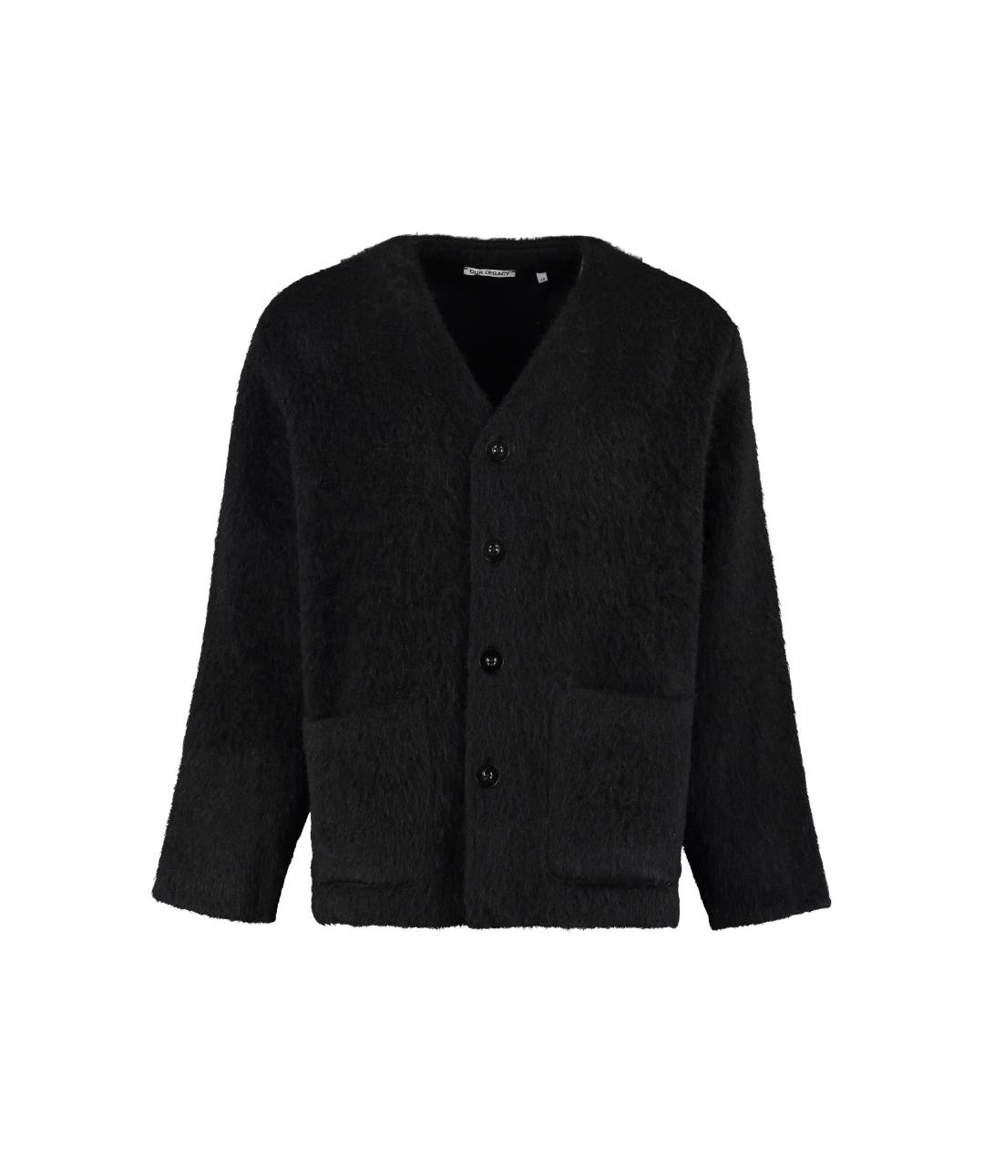 OUR LEGACY Черный шерстяной кардиган, фото 1