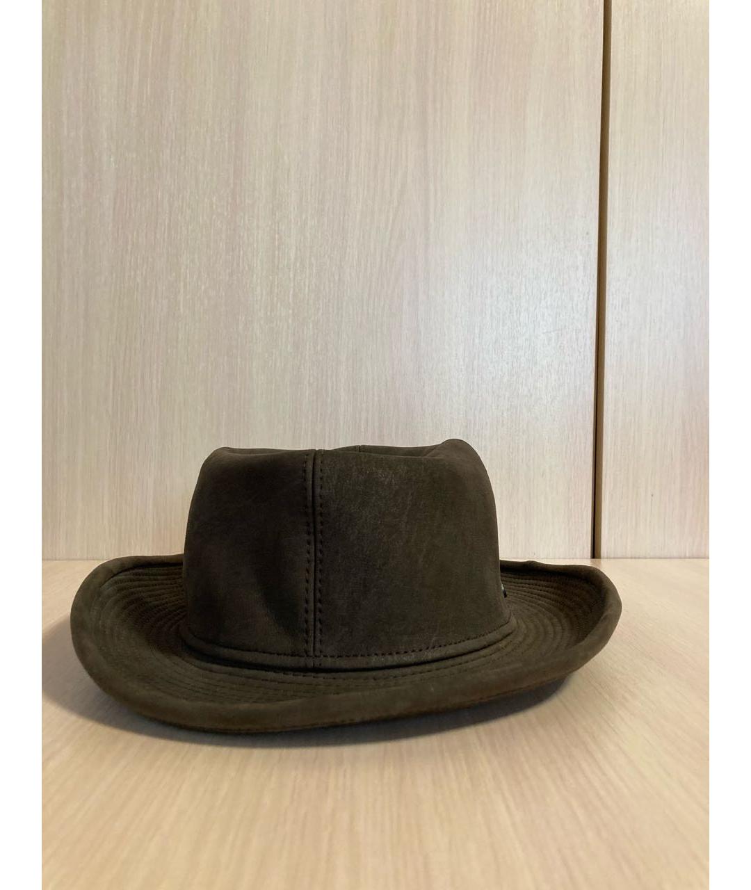 BORSALINO Коричневая кожаная шляпа, фото 9