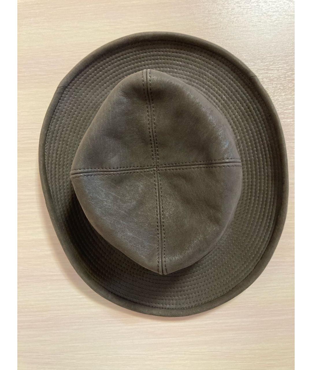 BORSALINO Коричневая кожаная шляпа, фото 5