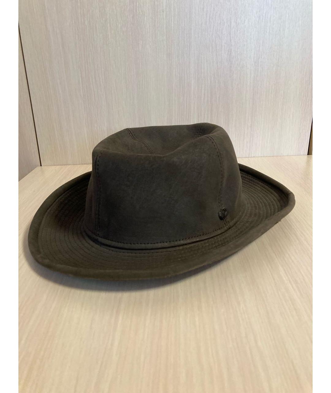 BORSALINO Коричневая кожаная шляпа, фото 3