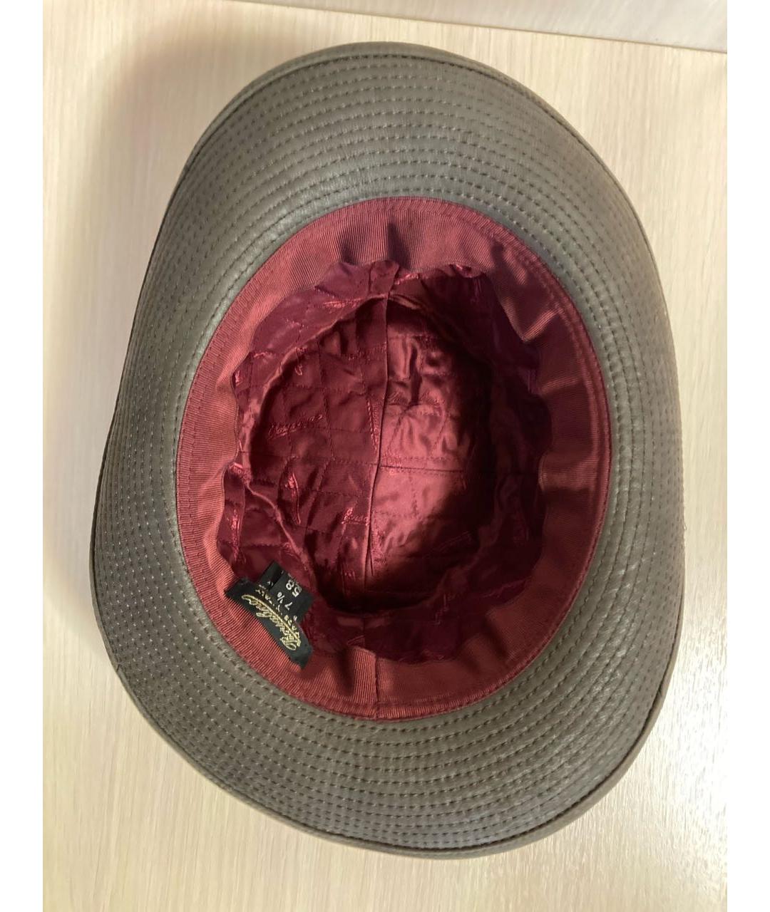 BORSALINO Коричневая кожаная шляпа, фото 8