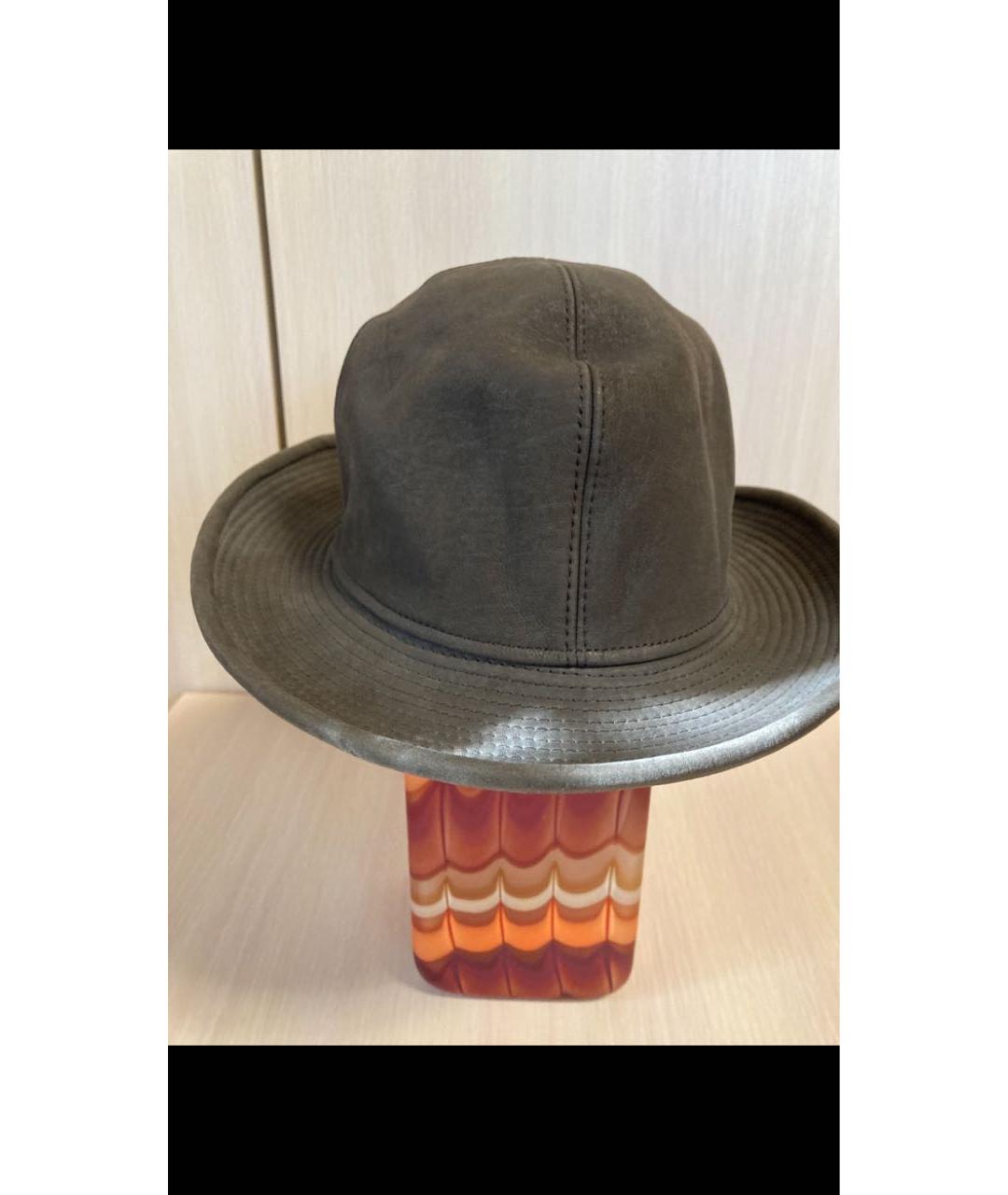 BORSALINO Коричневая кожаная шляпа, фото 6