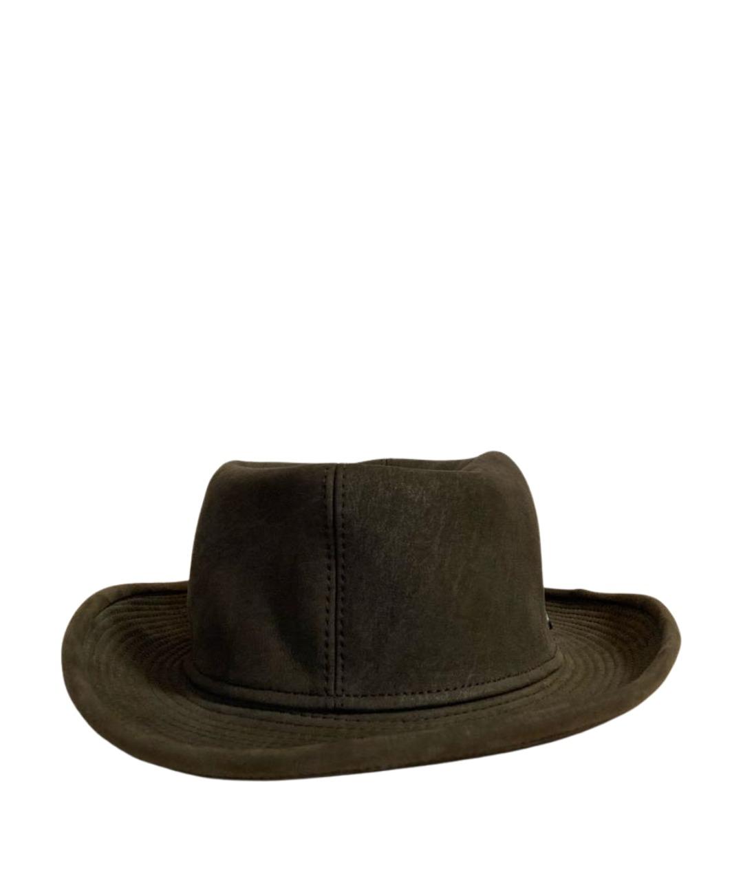 BORSALINO Коричневая кожаная шляпа, фото 1