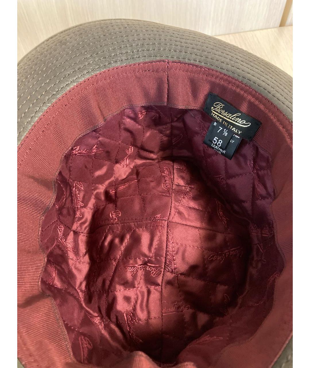 BORSALINO Коричневая кожаная шляпа, фото 7