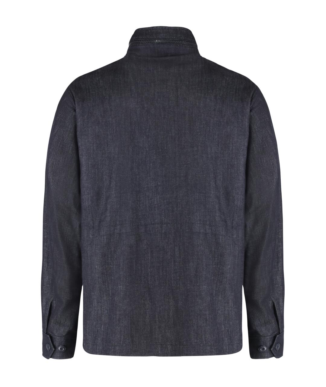 MONCLER Синяя хлопковая куртка, фото 2