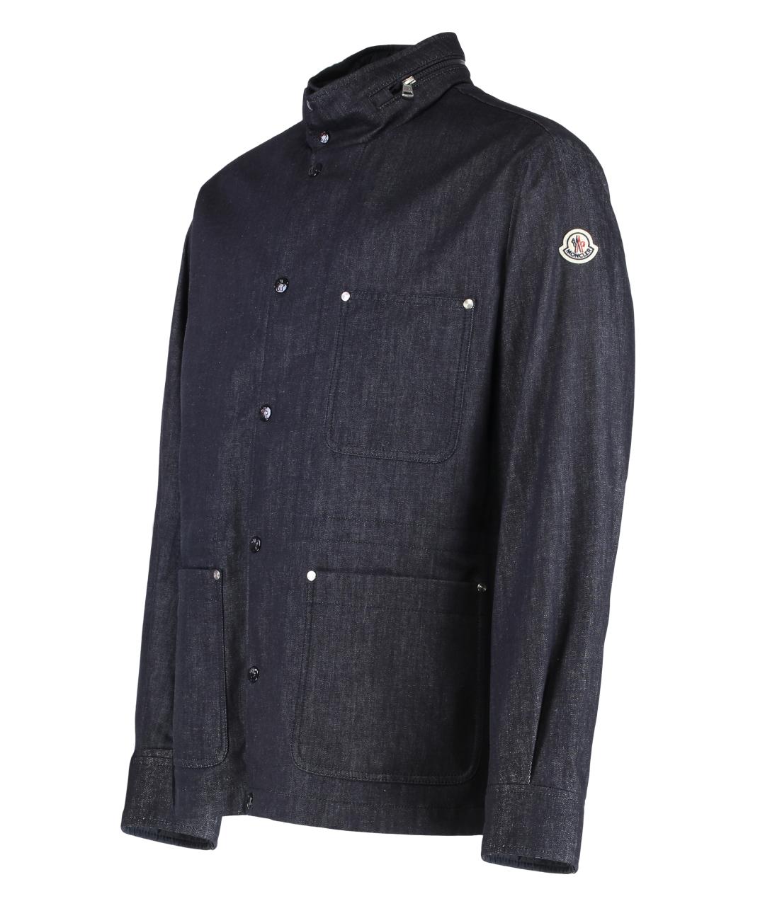 MONCLER Синяя хлопковая куртка, фото 3