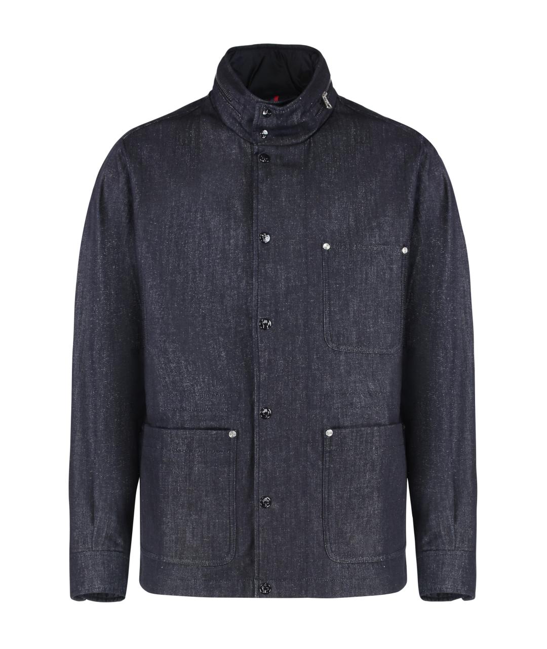 MONCLER Синяя хлопковая куртка, фото 1